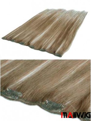 Perfect Blonde Straight Remy Human Hair Clip In Hair Extensions