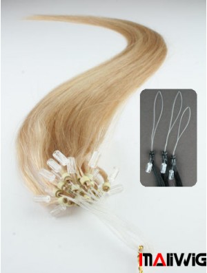 Gorgeous Blonde Straight Micro Loop Ring Hair Extensions