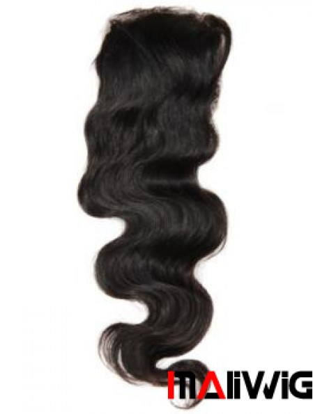 Online Black Long Wavy Lace Closures