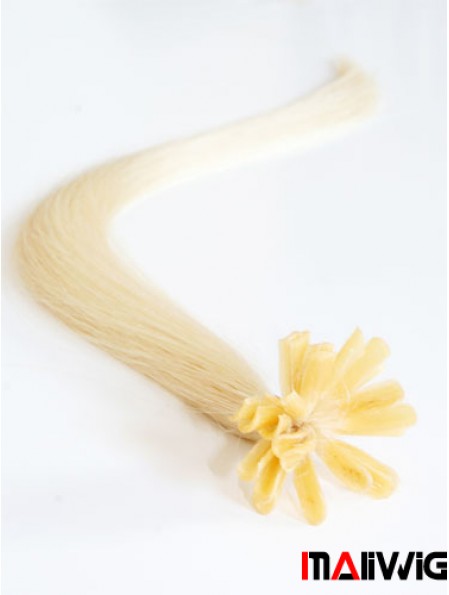 Blonde Straight Gorgeous Nail/U Tip Hair Extensions