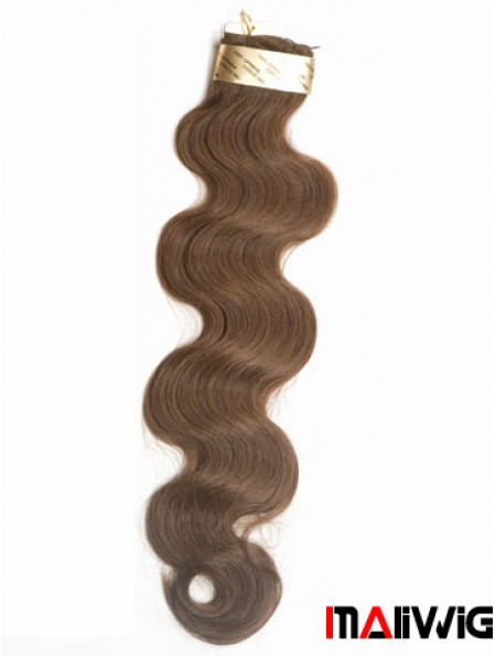 Brown Wavy Stick/I Tip Hair Extensions