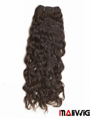Curly Remy Human Hair Brown New Weft Extensions