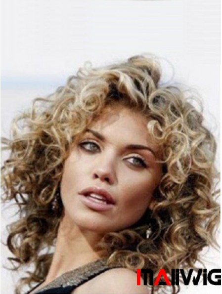 Human Hair Wigs Shoulder Length Brown Color Classic Cut