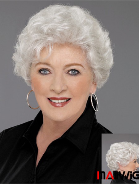 Durable Human Hair Short Wigs For Older Women