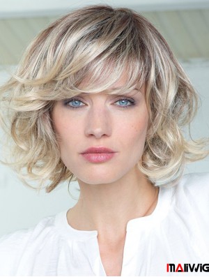 Quality Shoulder Length Blonde Human Hair Wig