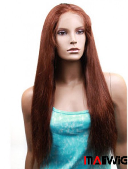 Yaki Straight Human Hair With Monofilament Yaki Style Long Length