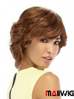 Wavy Auburn Style Short Classic Wigs