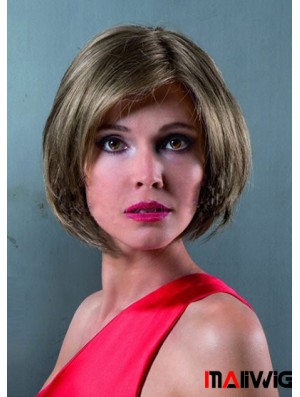 Lace Front Chin Length Straight Brown Discount Bob Wigs