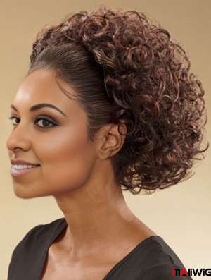 Brazilian Chin Length Curly 10 inch Capless 3/4 Wigs UK