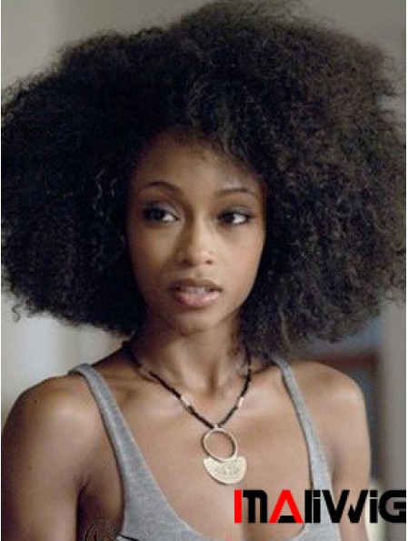 High Quality 12 inch Short Kinky Wigs For Black Women