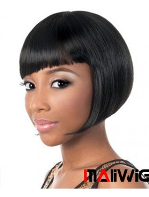 Short Black Yaki Bobs New African American Wigs