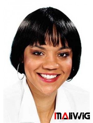 Short Black Straight Bobs New African American Wigs