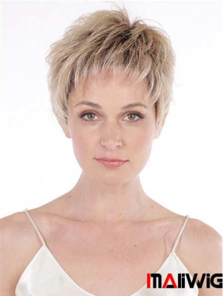 6 inch Wavy Top Boycuts Lace Front Synthetic Wigs