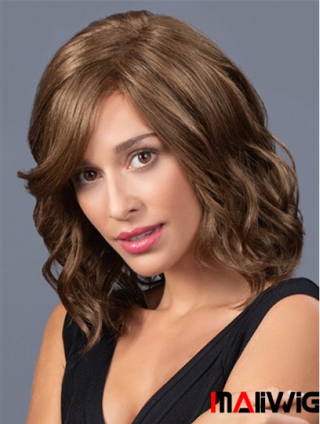 Layered 14 inch Shoulder Length Wavy Suitable Medium Wigs