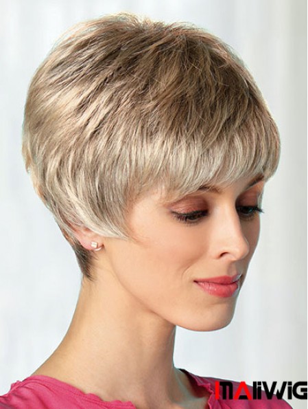 Boycuts Blonde 8 inch Best Short Wigs