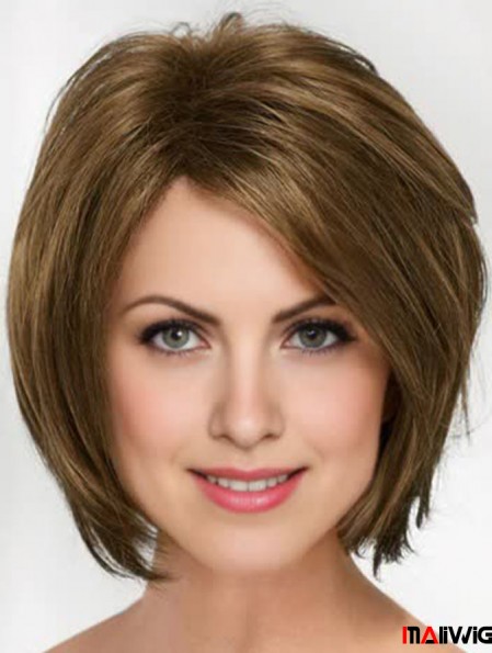 10 inch Chin Length Blonde Straight Cheap Bob Wigs