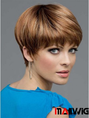Synthetic Lace Wigs UK With Lace Front Bobs Cut Straight Length