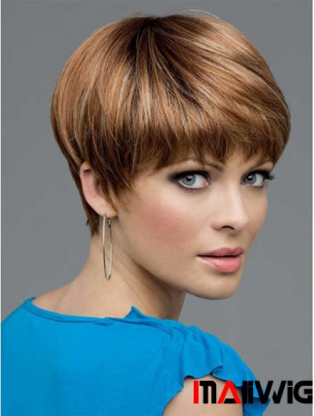 Synthetic Lace Wigs UK With Lace Front Bobs Cut Straight Length