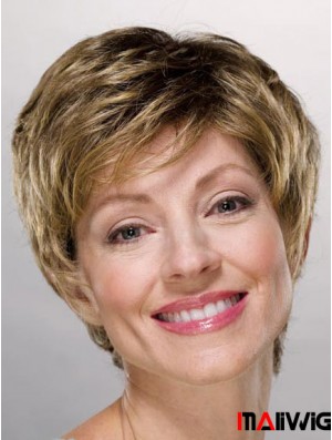 Ladies Wigs Cheap Synthetic With Capless Boycuts Short Length