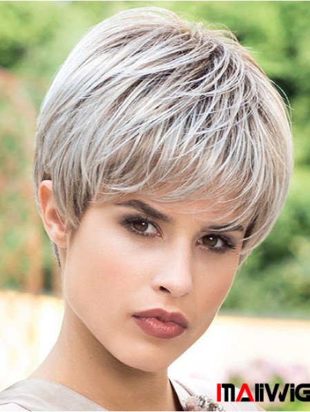 Fashion 6 inch Straight Boycuts Short Wigs