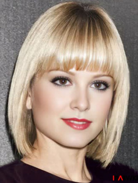 Blonde Chin Length Lace Front 11 inch Wigs Blonde Chin Length Lace Front 11 inch Wigs