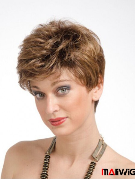 Online 6 inch Straight Auburn Boycuts Short Wigs