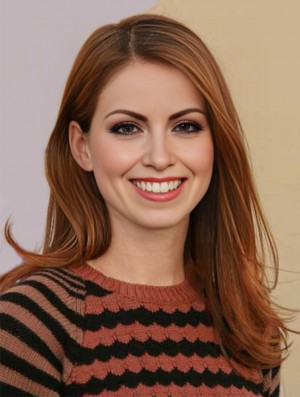 Auburn Long Straight Without Bangs Lace Front 19 inch Wigs Auburn Long Straight Without Bangs Lace Front 19 inch Wigs