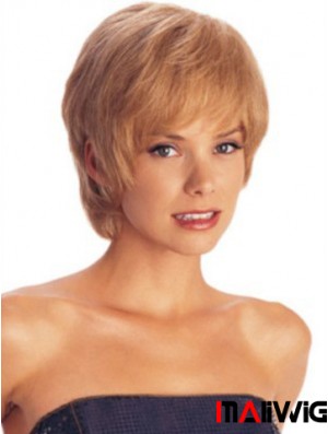 Short Layered Straight Auburn Amazing Synthetic Wigs