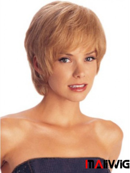 Short Layered Straight Auburn Amazing Synthetic Wigs