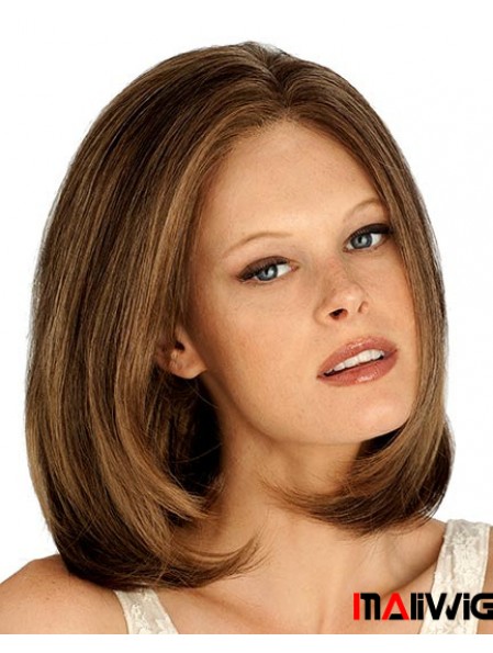 Chin Length Straight Lace Front Auburn Stylish Bob Wigs