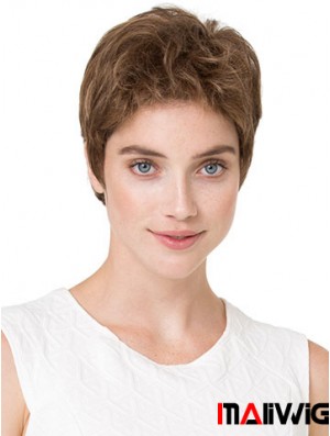 Cheapest 6 inch Wavy Blonde Boycuts Short Wigs