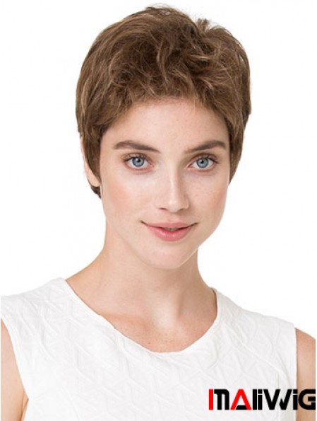 Cheapest 6 inch Wavy Blonde Boycuts Short Wigs