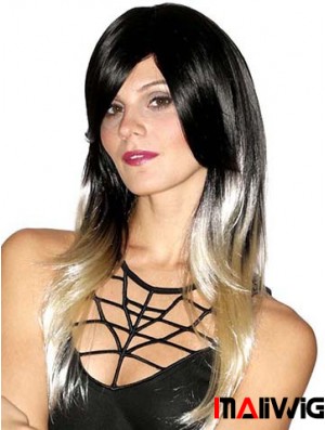 Straight Style 20 inch Ombre/2 Tone With Bangs Long Wigs