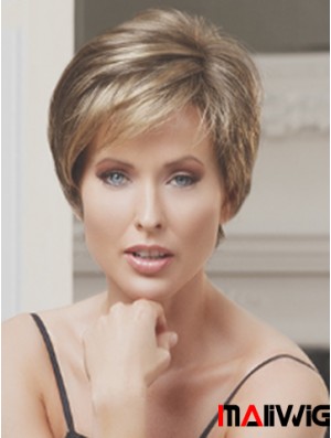 Straight Boycuts 6 inch Beautiful Short Wigs