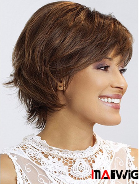 Wavy With Bangs 8 inch Stylish Short Wigs