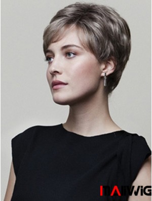 Straight Boycuts 6 inch Convenient Short Wigs