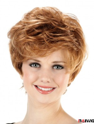 Short Classical Wavy 8 inch Capless Wigs