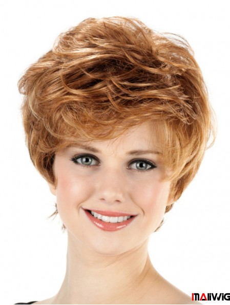 Short Classical Wavy 8 inch Capless Wigs