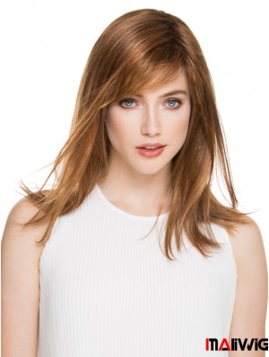 Great Brown Straight Layered Monofilament Long Wigs