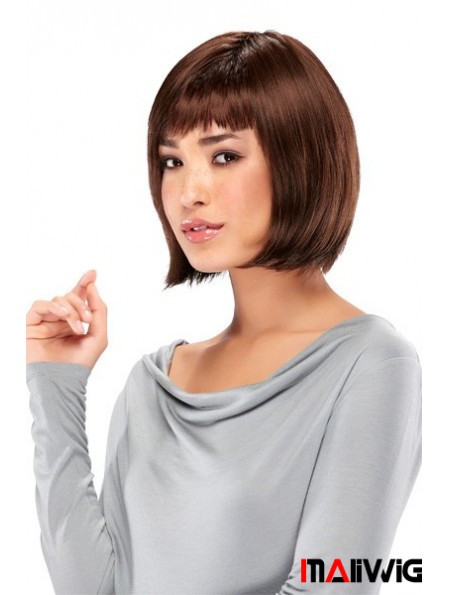 Lace Front Chin Length Straight Auburn New Bob Wigs