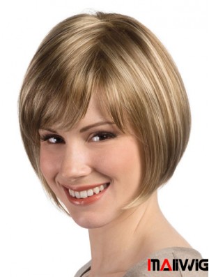 Bob Hairstyle Wig With Monofilament Capless Straight Style