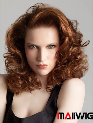 Shoulder Length Curly 100% Hand-tied Wigs Sale
