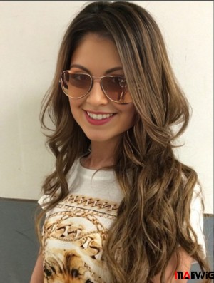 Style Brown 24 inch Wavy Long Layered  Wigs