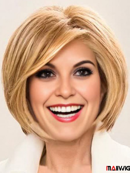 6 inch Chin Length Monofilament Blonde Bob Cut Wigs Women 6 inch Chin Length Monofilament Blonde Bob Cut Wigs Women