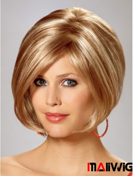 Capless Chin Length Straight Blonde Gorgeous Bob Wigs