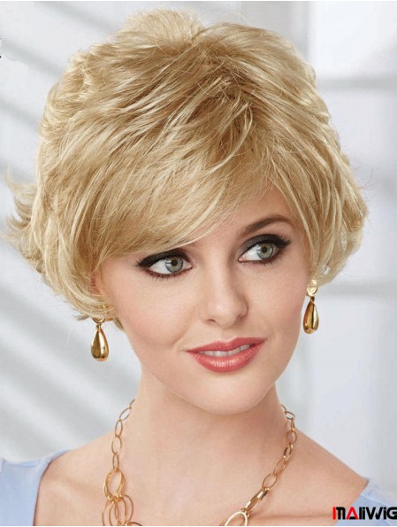 Bob Wig UK With Synthetic Capless Wavy Style Chin Length