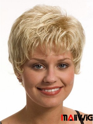 Boycuts Wavy Blonde Capless Best Short Wigs