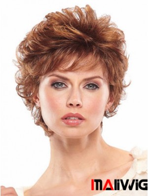 Short Wavy Capless Wigs For Women