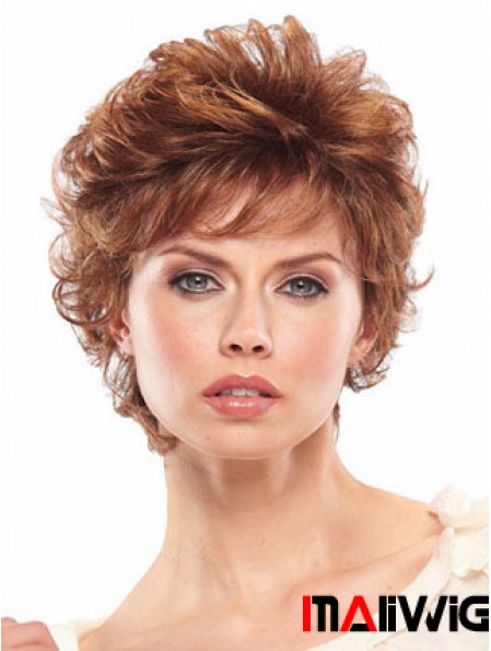 Short Wavy Capless Wigs For Women