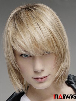 Brown Lace Front Straight Men Hand Tied And Mono Top Human Hair Wig